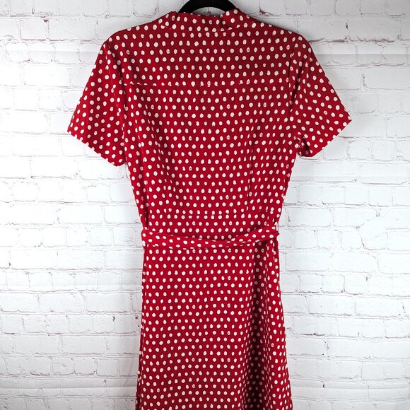 A New Day Retro Red/White Polka Dot Dress - Small - Picture 6 of 7
